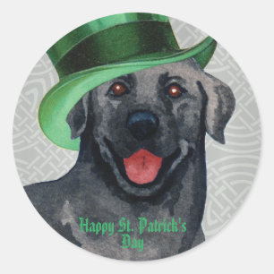 Redonda Pegatina de Ronda Clásica del Laboratorio Negro d