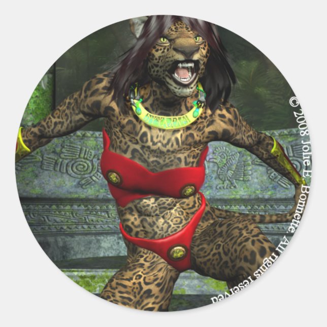 Redonda Pegatina de ronda de desfiance (Anverso)