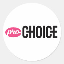 Pegatina de ronda de Pro-Choice (hoja de 4)