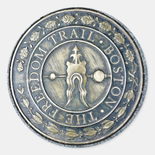 Redonda Pegatina de Ronda de Ruta de la Libertad