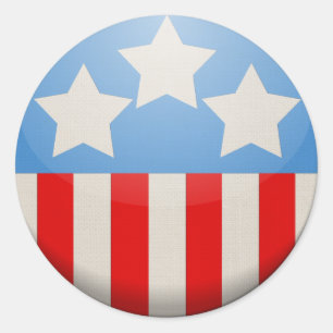 Redonda Pegatina de Round America