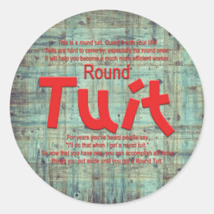 Redonda Pegatina de Round Tuit