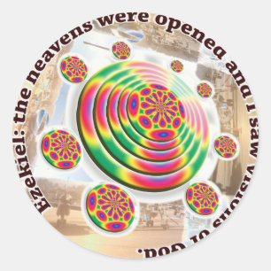 Redonda Pegatina de Ruedas de Ezekiel