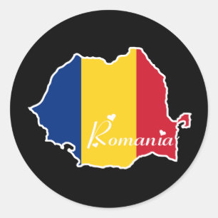 Redonda Pegatina de Rumania