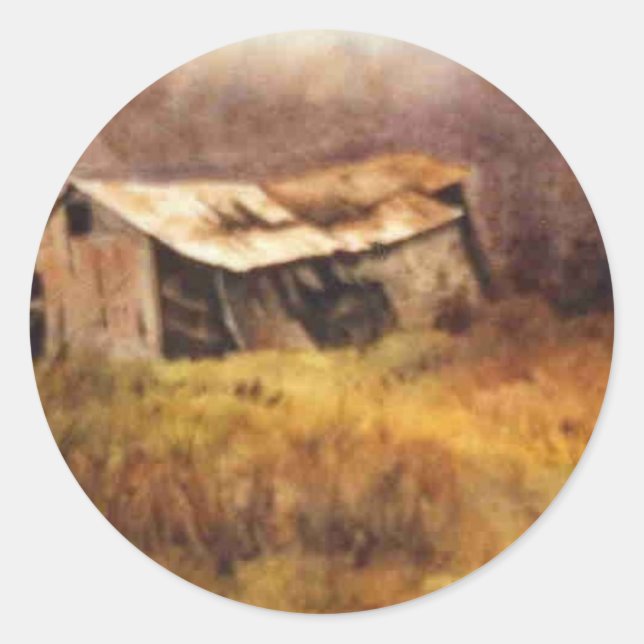 Redonda Pegatina de rutas de campo (Anverso)