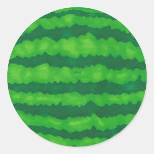 Redonda Pegatina de sandía (conjunto de 20)