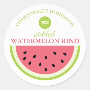 Redonda Pegatina de Sandía Encurtida
