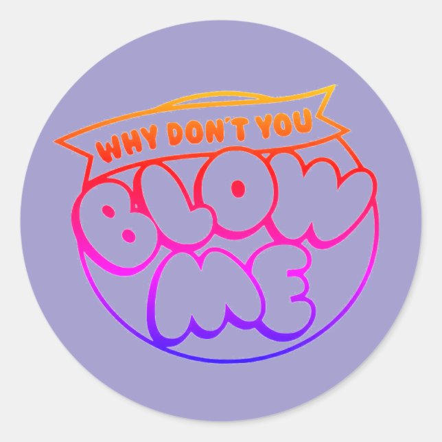 Redonda Pegatina de sarcasmo (Anverso)