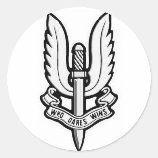 Redonda PEGATINA de SAS Emblem Vinyl