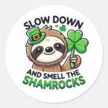 Pegatina de Shamrock del Día de San Patricio