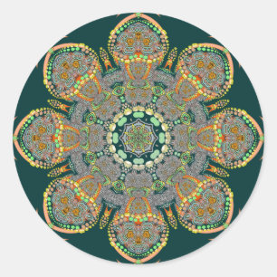 Redonda Pegatina de Shroom Circle