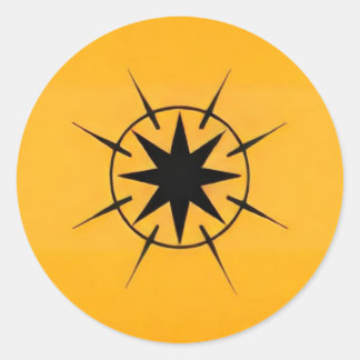 Redonda Pegatina de simbología de Darkbane