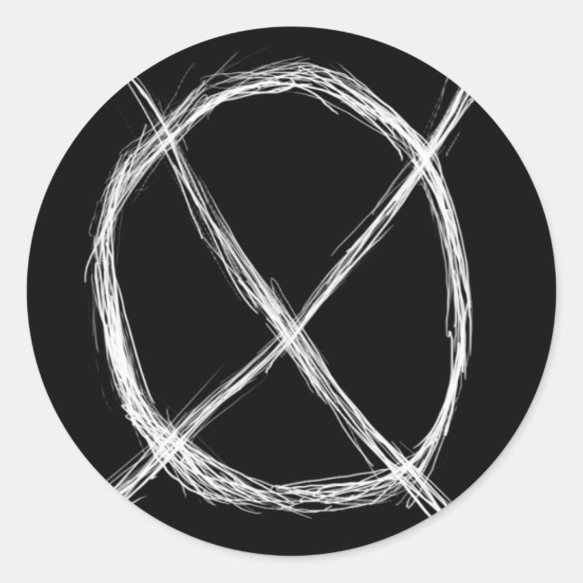 Redonda Pegatina de símbolos de operador (Anverso)