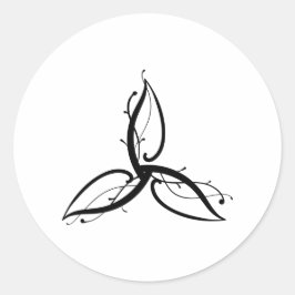 Redonda Pegatina de símbolos Triquetra Odin Norse Wicca