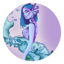 Pegatina de sirena
