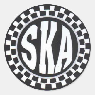 Redonda pegatina de ska