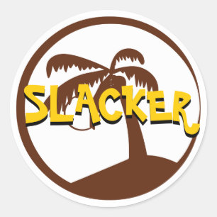 Redonda Pegatina de Slacker