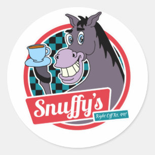 Redonda Pegatina de Snuffy (6)