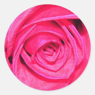 Redonda Pegatina de sobres Rosa y Rojo