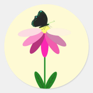 Redonda Pegatina de solsticio de verano