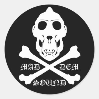 Redonda Pegatina de sonido Mad Dem