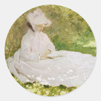 Redonda Pegatina de Springtime 1872