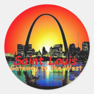Redonda Pegatina de St. Louis
