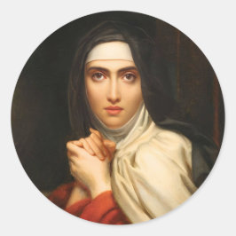 Redonda Pegatina de Sta. Teresa de Ávila