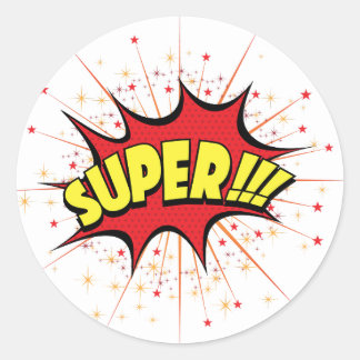 Redonda Pegatina de Super School