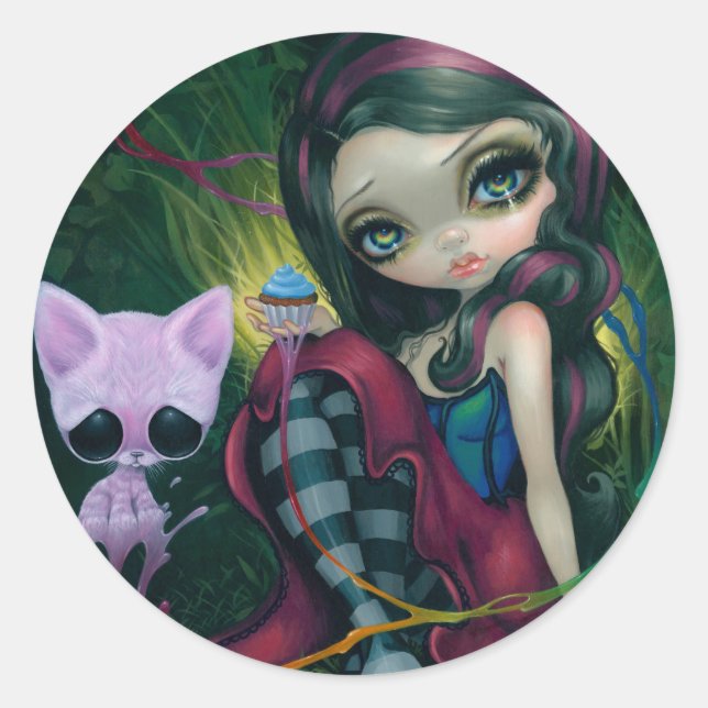 Redonda pegatina de "Sweet Dreamers" (Anverso)