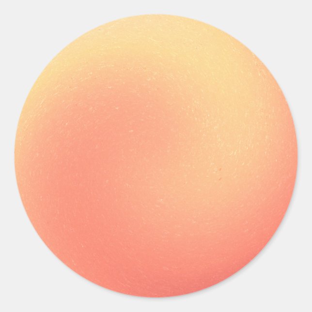 Redonda Pegatina de Swirl Peach (Anverso)