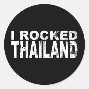 Redonda Pegatina de Tailandia