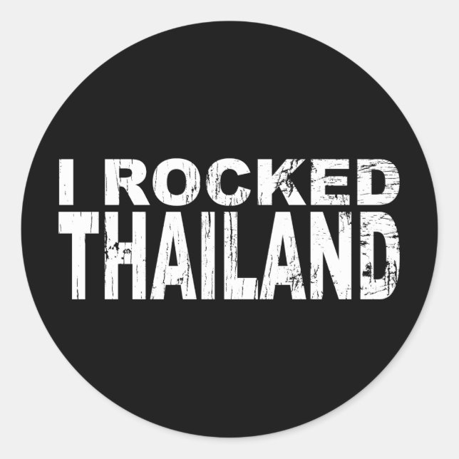 Redonda Pegatina de Tailandia (Anverso)