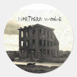 REDONDA PEGATINA DE TAPA DE CD