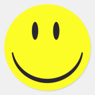 Redonda Pegatina de tapón de alcance, cara clásica