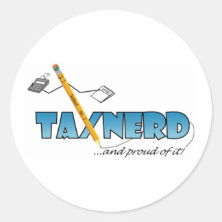 Redonda Pegatina de TaxNerd