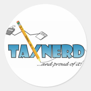 Redonda Pegatina de TaxNerd