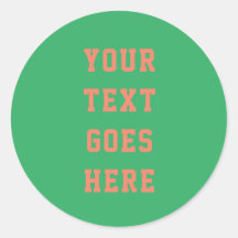 Pegatina de texto retro personalizado - Editable a