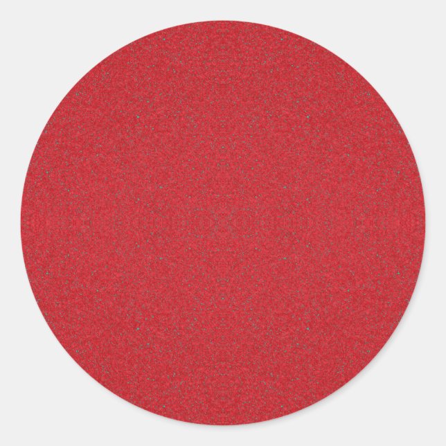 Redonda Pegatina de textura de grano rojo de tomate – Pers (Anverso)