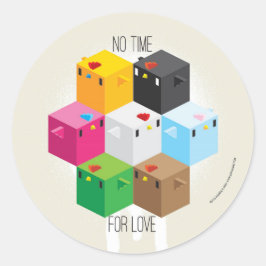 Redonda pegatina de tiempo de bloqueo de cócteles