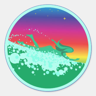 Redonda Pegatina de Tinidril Bodysurf