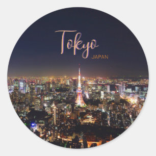 Redonda Pegatina de Tokio Japón Recuerdo Regalo Souvenir J