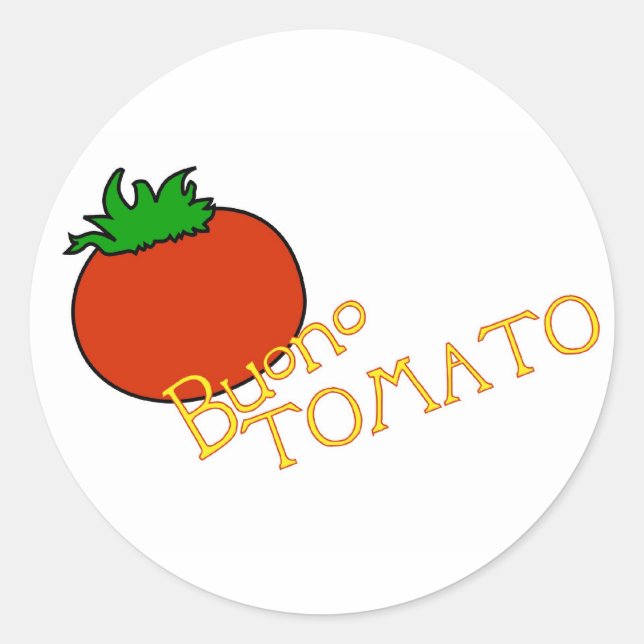Redonda PEGATINA de tomate de APH Buono (Anverso)