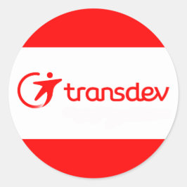 Redonda Pegatina de Transdev