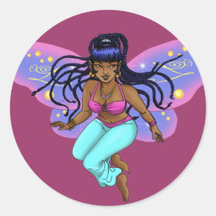 Redonda Pegatina de Trixie de Hadas