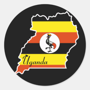 Redonda Pegatina de Uganda