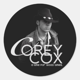 Redonda pegatina de "Un momento para los buenos tiempos"