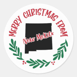 Redonda Pegatina de vacaciones de Nuevo México