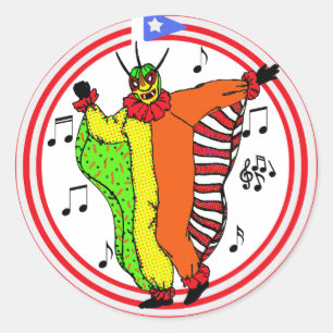 Redonda Pegatina de Vejigante