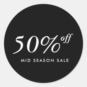 Redonda Pegatina de ventas de productos